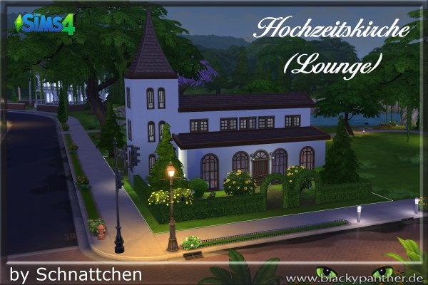 Sims 4 Wedding Church (Lounge) by Schnattchen at Blacky’s Sims Zoo