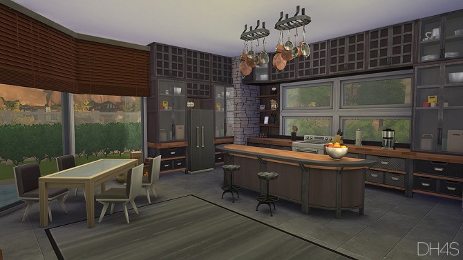 Sims 4 Modern Classic Kitchen by Samuel at DH4S