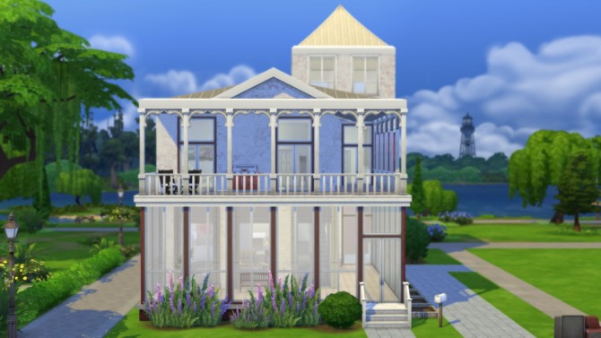 Sims 4 10 Bay Avenue house by Veronica Greeley at SIMple Realty