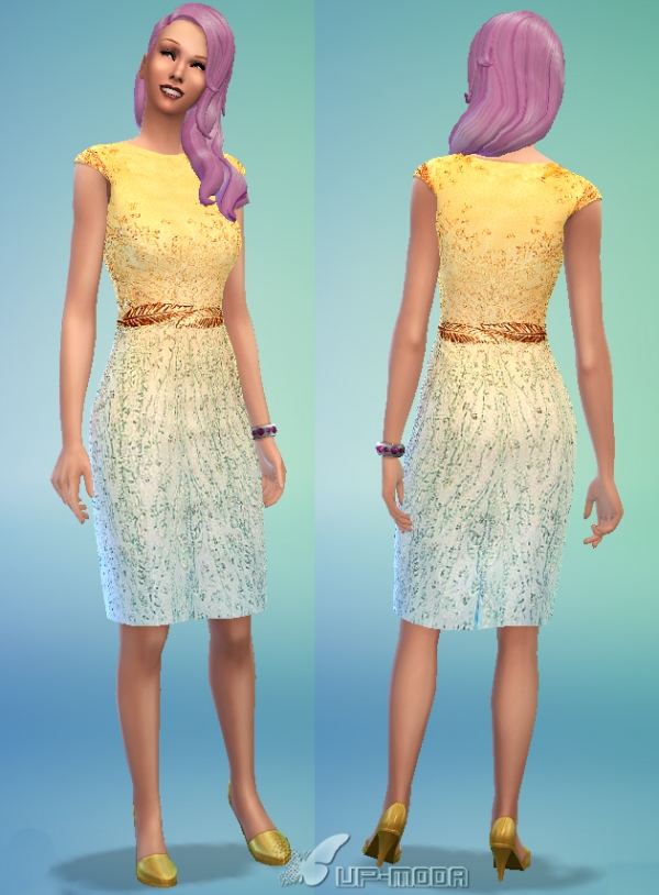 Sims 4 Rhapsody dress by VitaV at VP sims