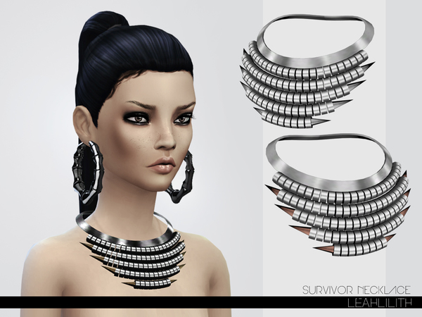 Sims 4 Survivor Necklace by Leahlillith at TSR