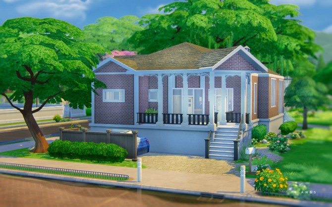 Sims 4 RUSTIC SUBURBIA Residential Lot at Alachie & Brick Sims