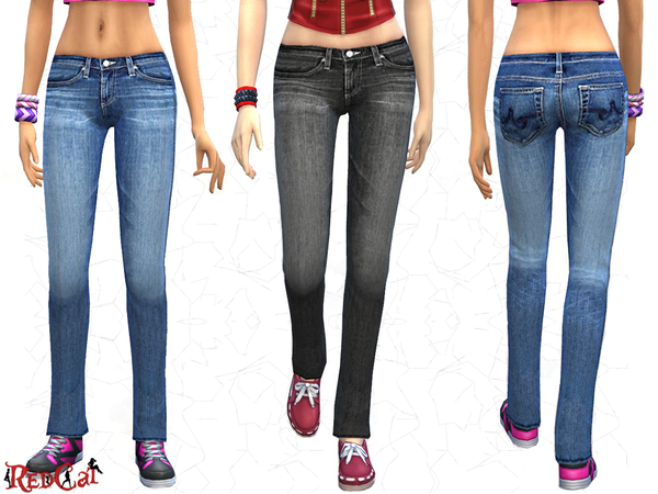 Sims 4 Pretty Woman Jeans by RedCat at The Sims Resource