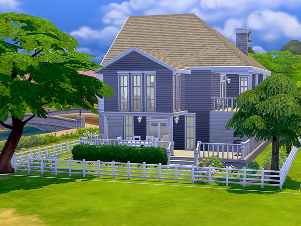 Sims 4 Stadthaus traditional house by AppleBlossom at The Sims Resource
