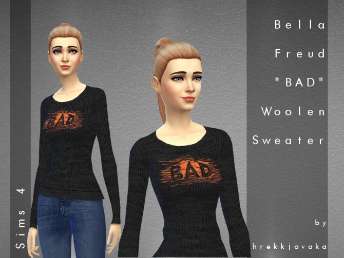 Sims 4 BAD Woolen Sweater at Hrekkjavaka Sims