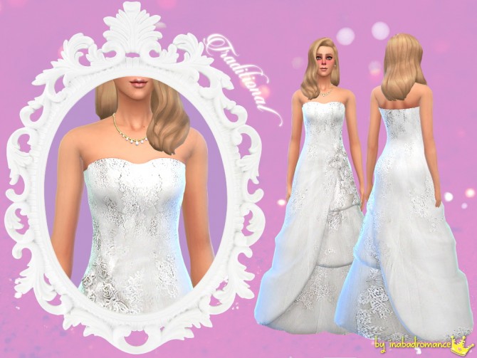 Sims 4 3 wedding dresses at In a bad Romance