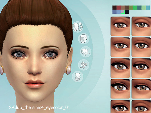 Sims 4 Eyecolor default replacement 01 by S club at The Sims Resource