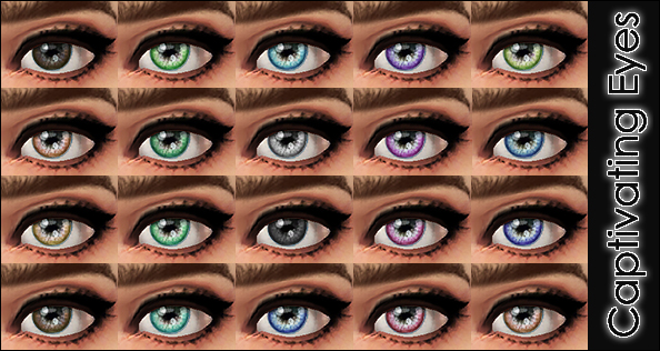 Sims 4 Captivating 20 eyes by Vampire aninyosaloh at Mod The Sims