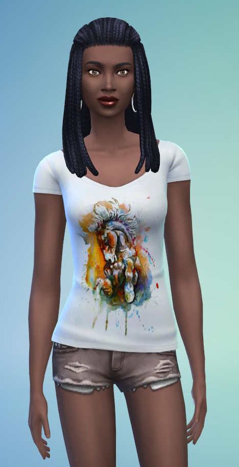 Sims 4 Watercolors clothes collection by Fuyaya at Sims Artists