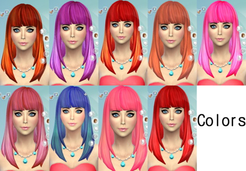 Sims 4 35 Hair Recolors at Darkiie Sims4