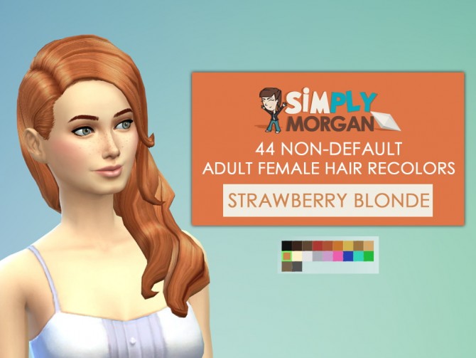Sims 4 44 Non Default female Hair Recolors at Simply Morgan