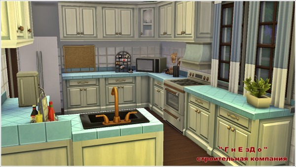 Sims 4 Kitchen + dining room at Sims by Mulena