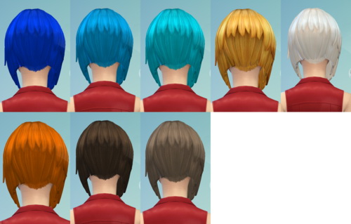 Sims 4 19 Non default hair recolors at Darkiie Sims4