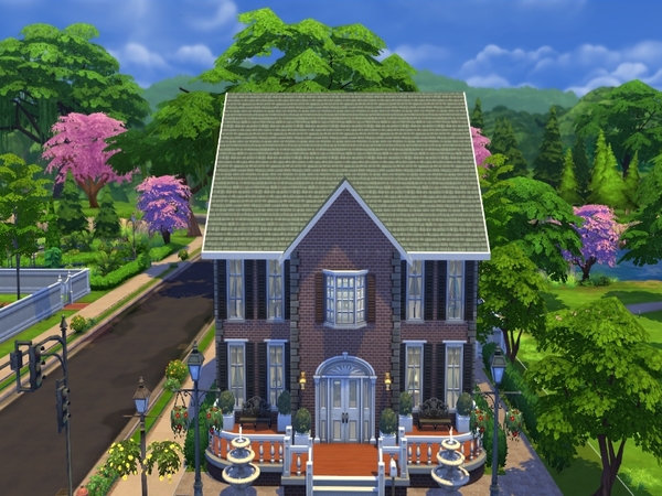 Sims 4 Georgian Manor by Dreamestate123 at The Sims Resource