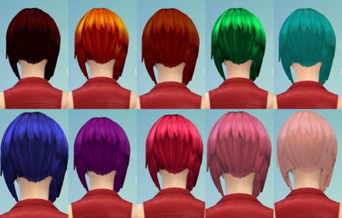 Sims 4 19 Non default hair recolors at Darkiie Sims4