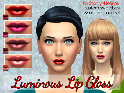 Sims 4 Luminous Lip Gloss at StarryNiteSims
