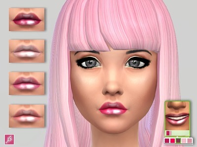 Pink Lip Jelle by Alexandra Sine at TSR