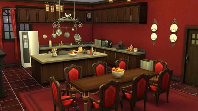 Sims 4 Red Villa by Kira The First at Mod The Sims