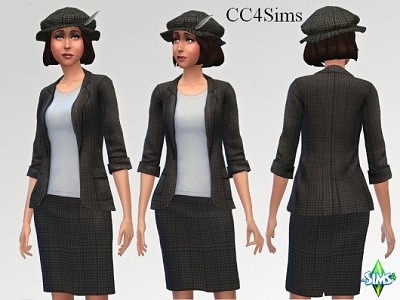 Office outfit by Christine at CC4Sims