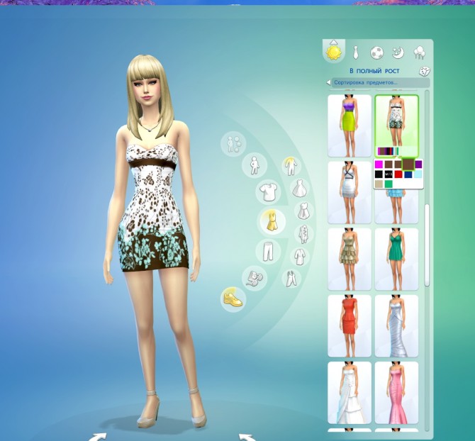 Sims 4 Anna Maria Dress by Ladesire