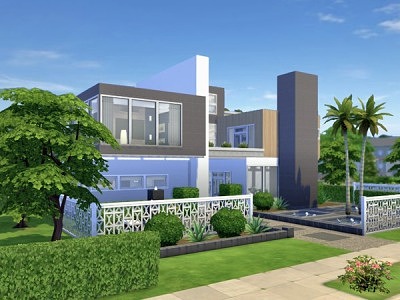 Kismet Modern house by chemy at TSR » Sims 4 Updates