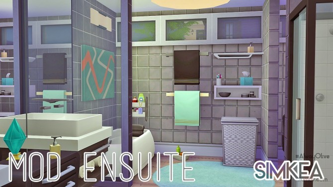 Sims 4 Mod Ensuite bathroom at Simkea