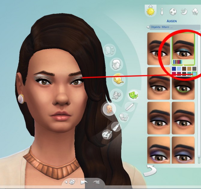 Sims 4 Metallic Eyeshadow at My Happy Ending