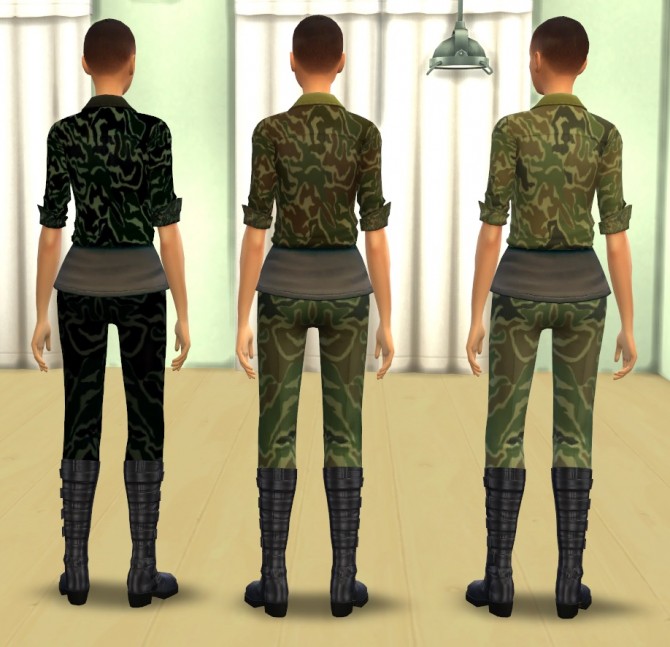 Sims 4 Military Woman by DarklyE. at Mod The Sims