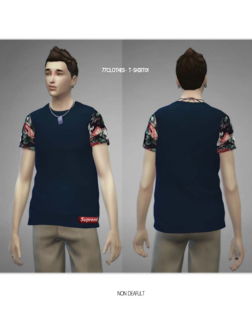 Sims 4 Non Deafult t shirts 4 designs at The77Sims3