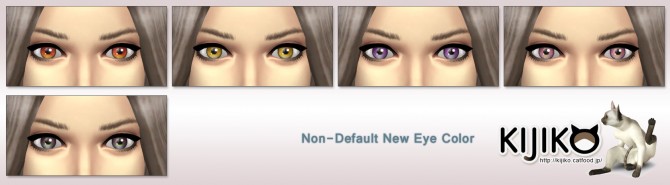 Sims 4 Eye Color and Eyeliner at Kijiko