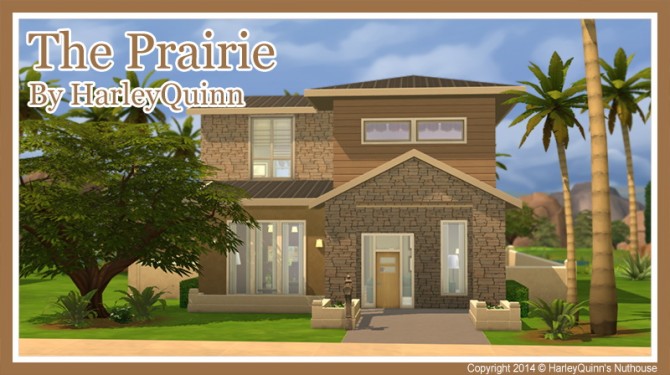 Sims 4 The Prairie house at Harley Quinn’s Nuthouse