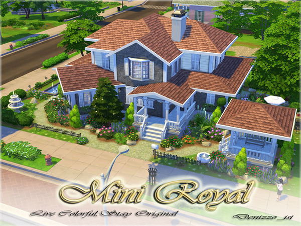 Sims 4 Mini Royal house by denizzo ist at The Sims Resource