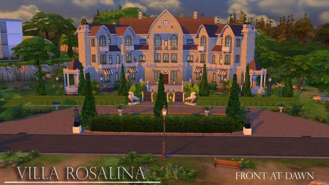 Sims 4 Villa Rosalina (NO CC) by !jolien! at Mod The Sims
