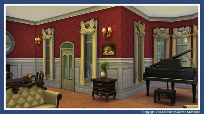 Sims 4 Le Bleu house at Harley Quinn’s Nuthouse