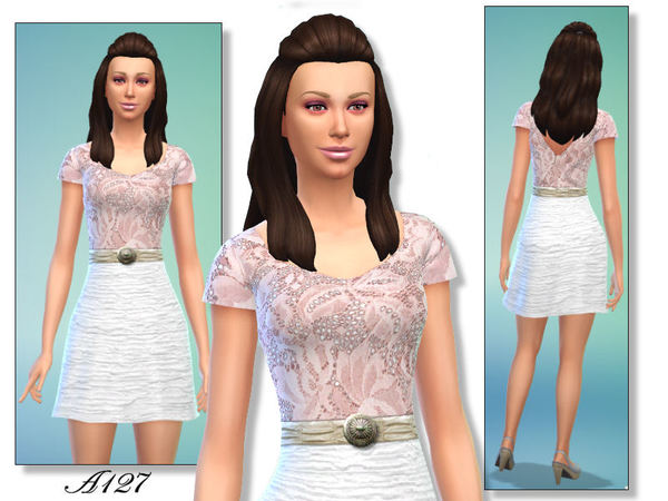 Sims 4 Lace Outfit by Altea127 at The Sims Resource