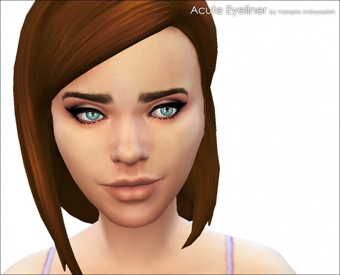 Sims 4 Acute Eyeliner 10 styles by Vampire aninyosaloh at Mod The Sims