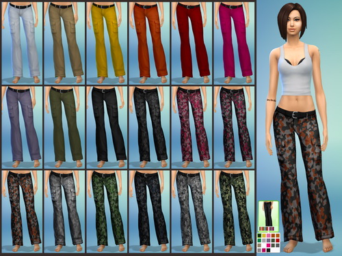 Sims 4 Cargo Pants for both genders at Simply Morgan