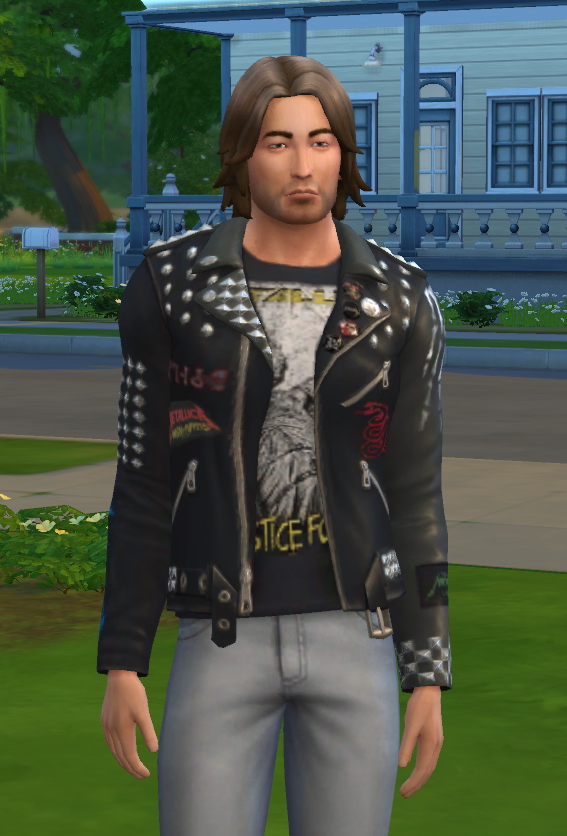 Metallica Leather Jacket By Docstone At Mod The Sims Sims 4 Updates