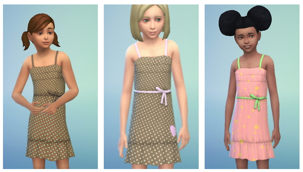 Sims 4 Dresses for little girls at SimFeetUnder