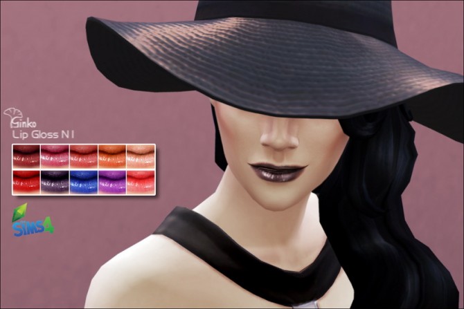 Sims 4 Non default Lip Gloss N1 at Ginko0613