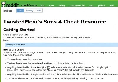 Extended Cheats by TwistedMexi at Sims 4 Cheats