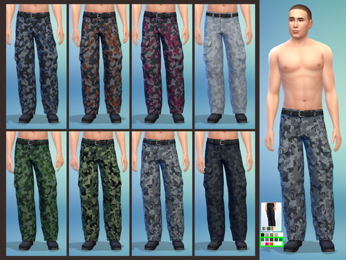 Sims 4 Cargo Pants for both genders at Simply Morgan