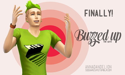 Buzzed Op! 120 hair colours for males at SqquareSims