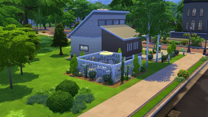 Sims 4 Perry small modern home by BaronessTrash at Mod The Sims