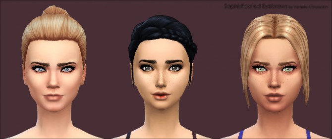 Sims 4 Sophisticated Eyebrows by Vampire aninyosaloh at Mod The Sims