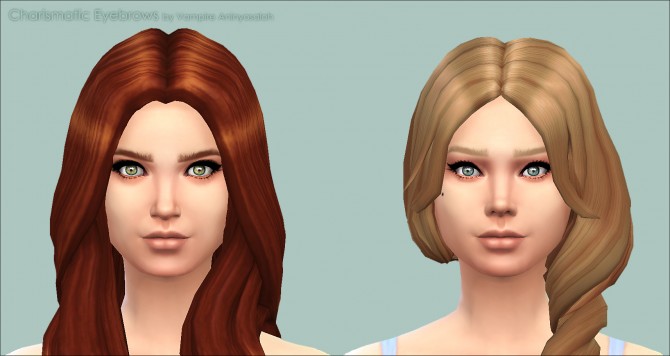 Sims 4 Charismatic Eyebrows by Vampire aninyosaloh at The Sims Resource