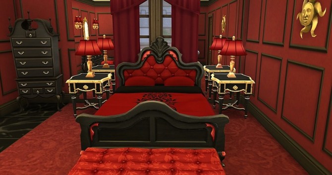 Sims 4 Empire V bedroom bу Dolkin at ihelensims