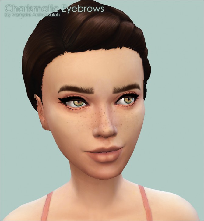 Sims 4 Charismatic Eyebrows by Vampire aninyosaloh at The Sims Resource