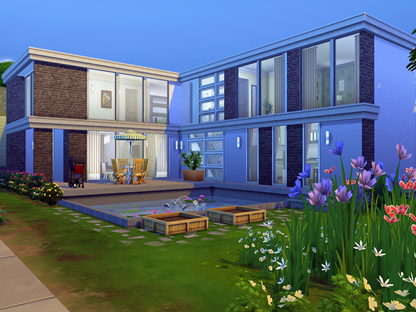 Sims 4 Aura of Luxury house by matomibotaki at TSR