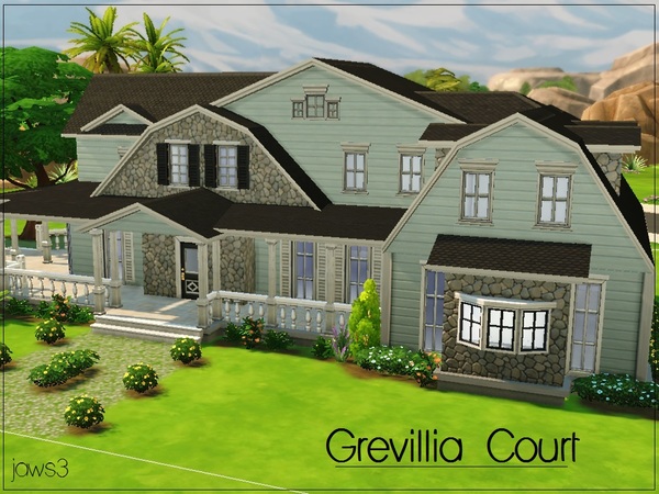 Sims 4 Grevillia Court house by Jaws3 at TSR